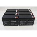 Powerstar PowerStar PS12-9-6Pack1 12V 9Ah Sla Battery Replaces Hr9-12 Gp1270 Sla1075 Gp1270F2 Wp7-12 Bp8-12 - 6 Pack PS12-9-6Pack1